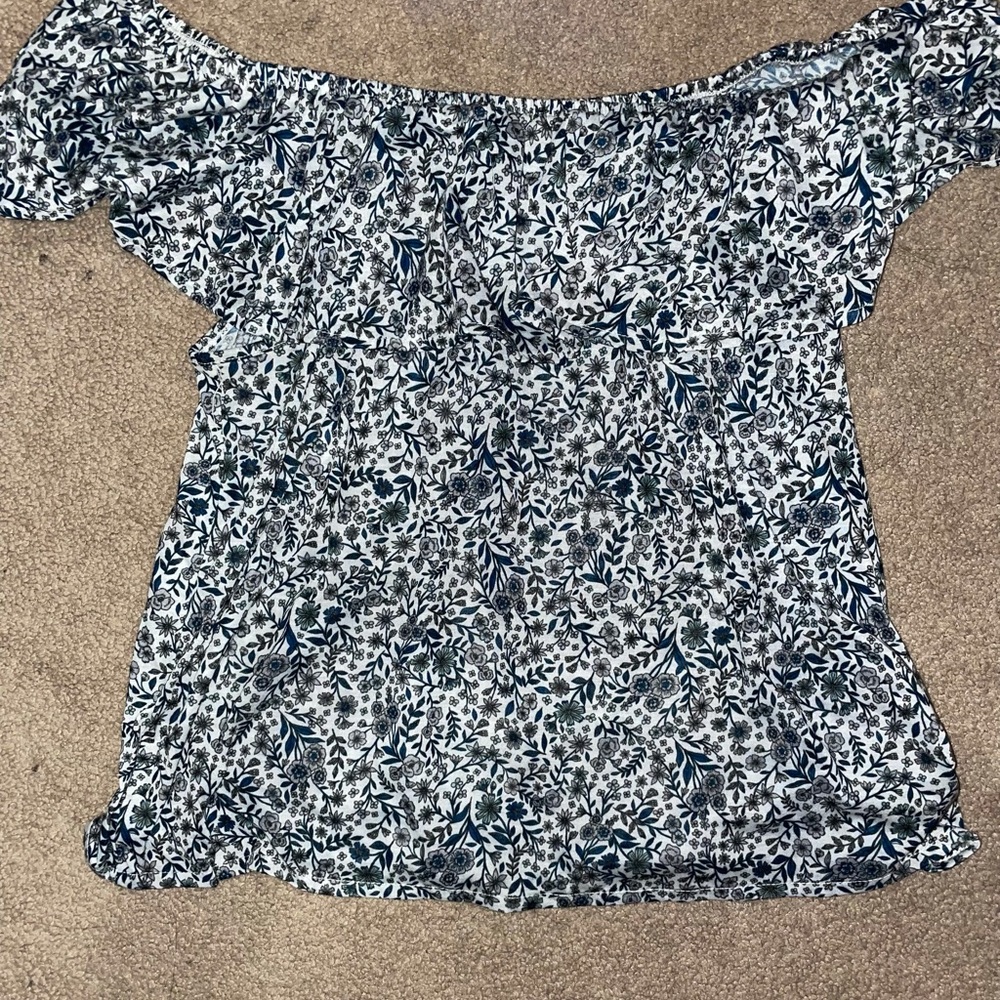 Off the shoulder floral top